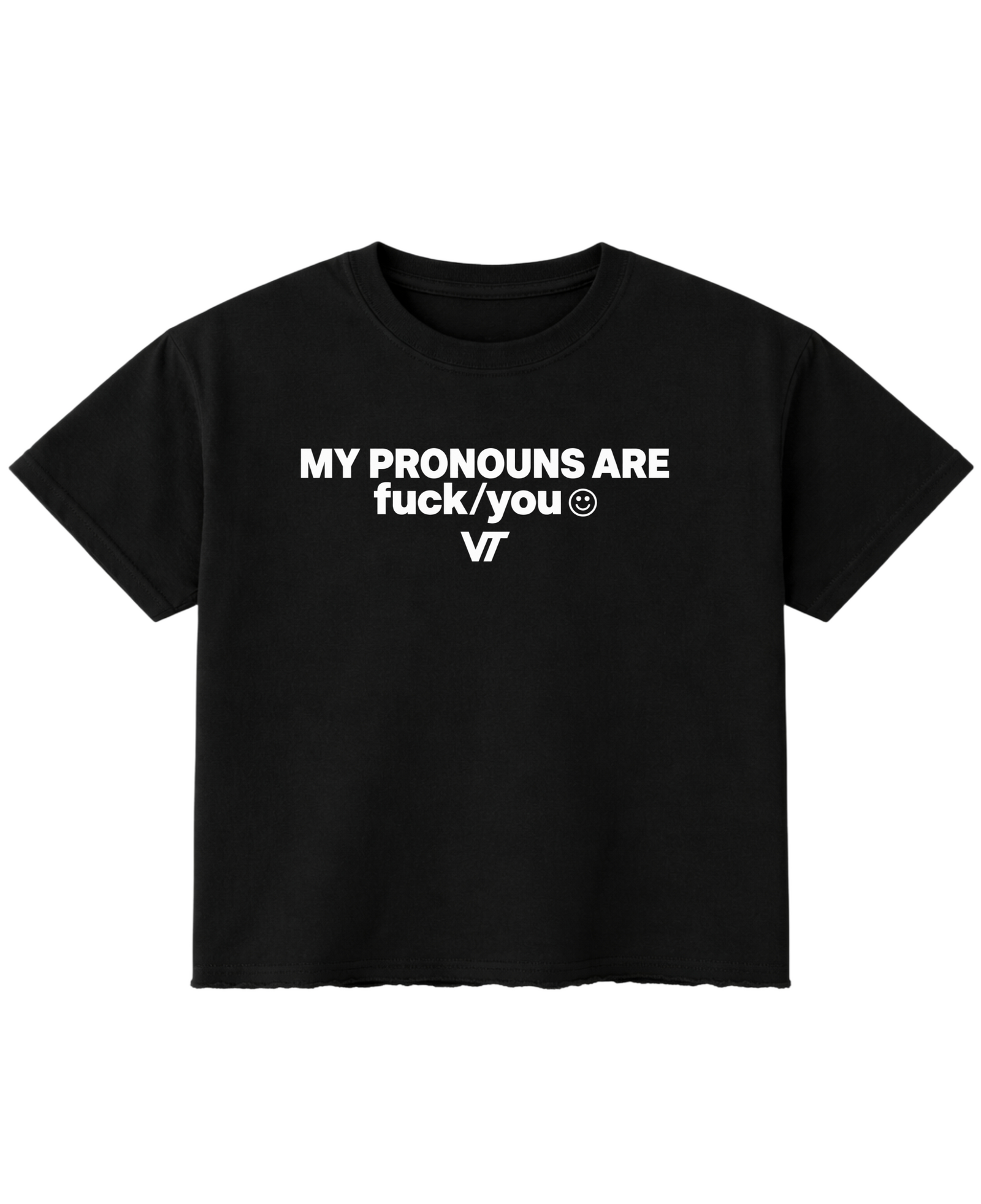MY PRONOUNS BLACK TEE