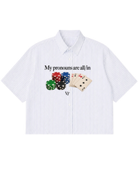 MY PRONOUNS BLUE SHIRT