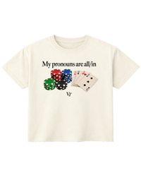 MY PRONOUNS WHITE TEE